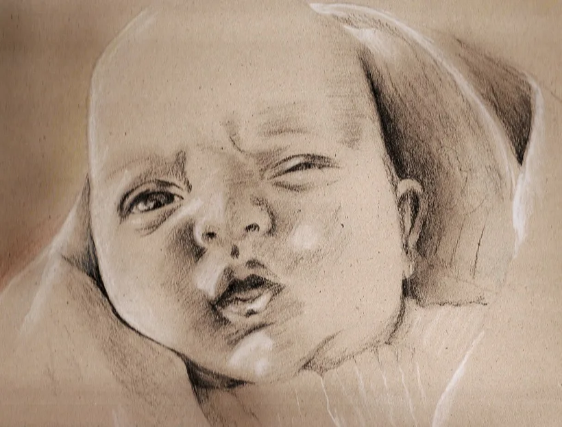 Baby drawing