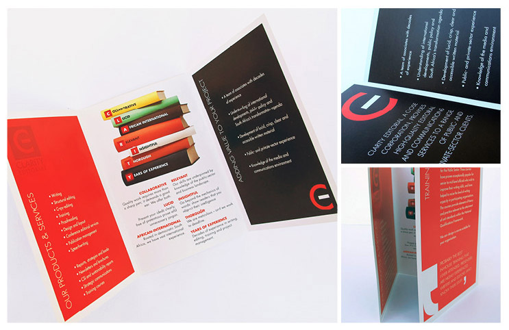 Clarity Editorial brochure