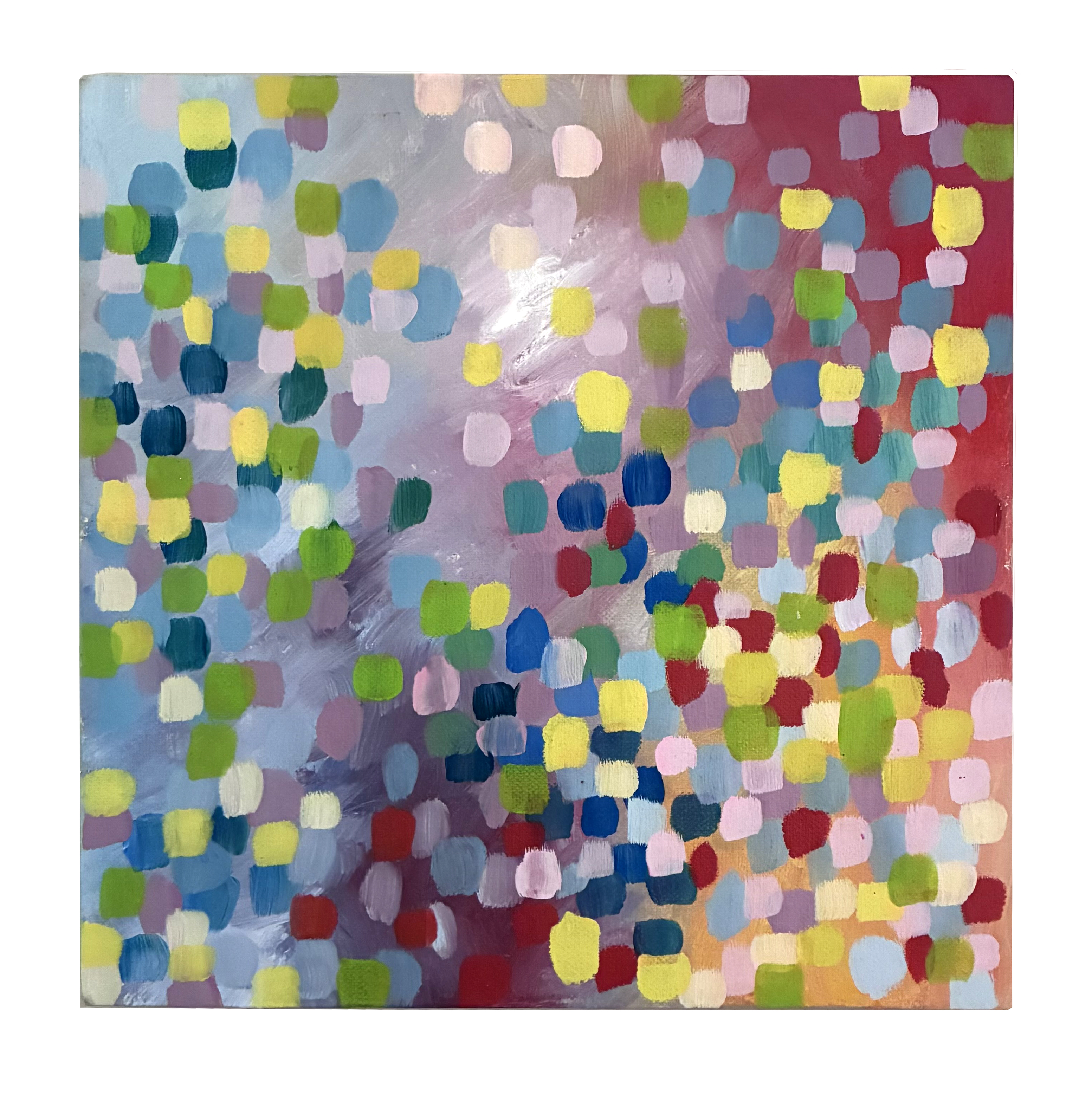 Confetti, an abstract painting of colourful dots